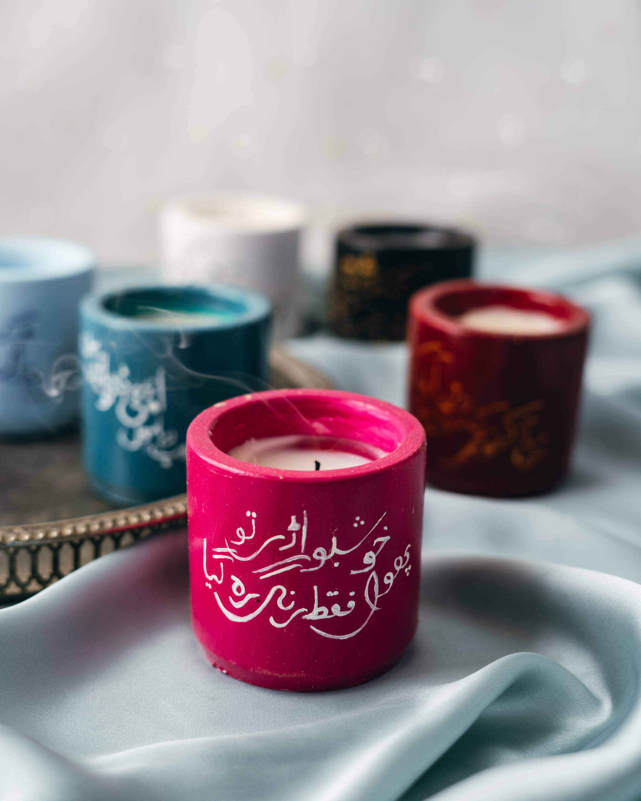 Faqat Rang Reh Gaya- Poetry Themed Candles