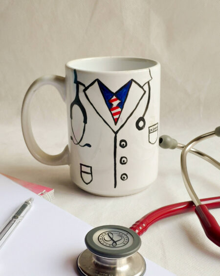 Hand-Painted Doctor's Mug