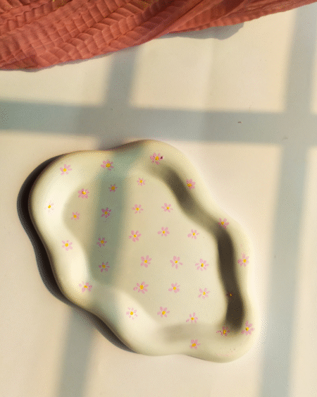 Floral Drizzle - Hand painted Tray