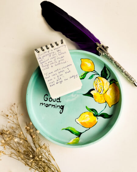 Morning Dew - Handpainted Concrete Tray