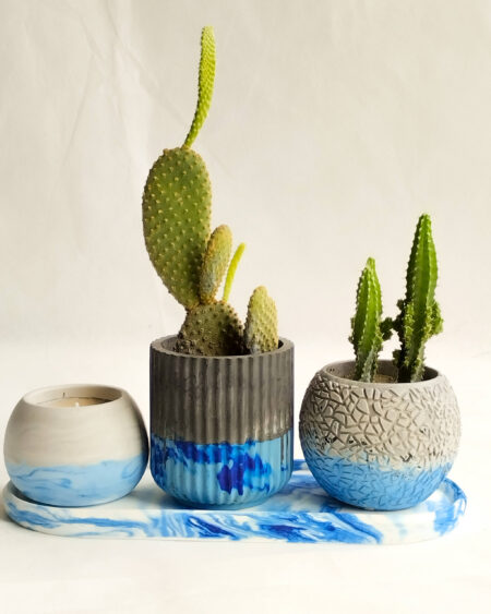 Blue Grey Earth - Home Decor Set