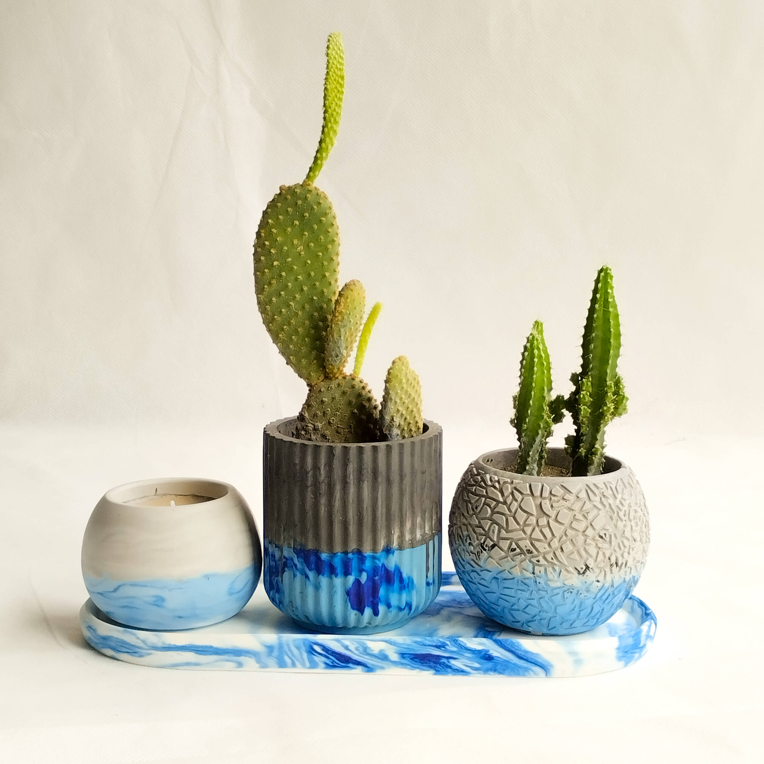 Blue Grey Earth - Home Decor Set
