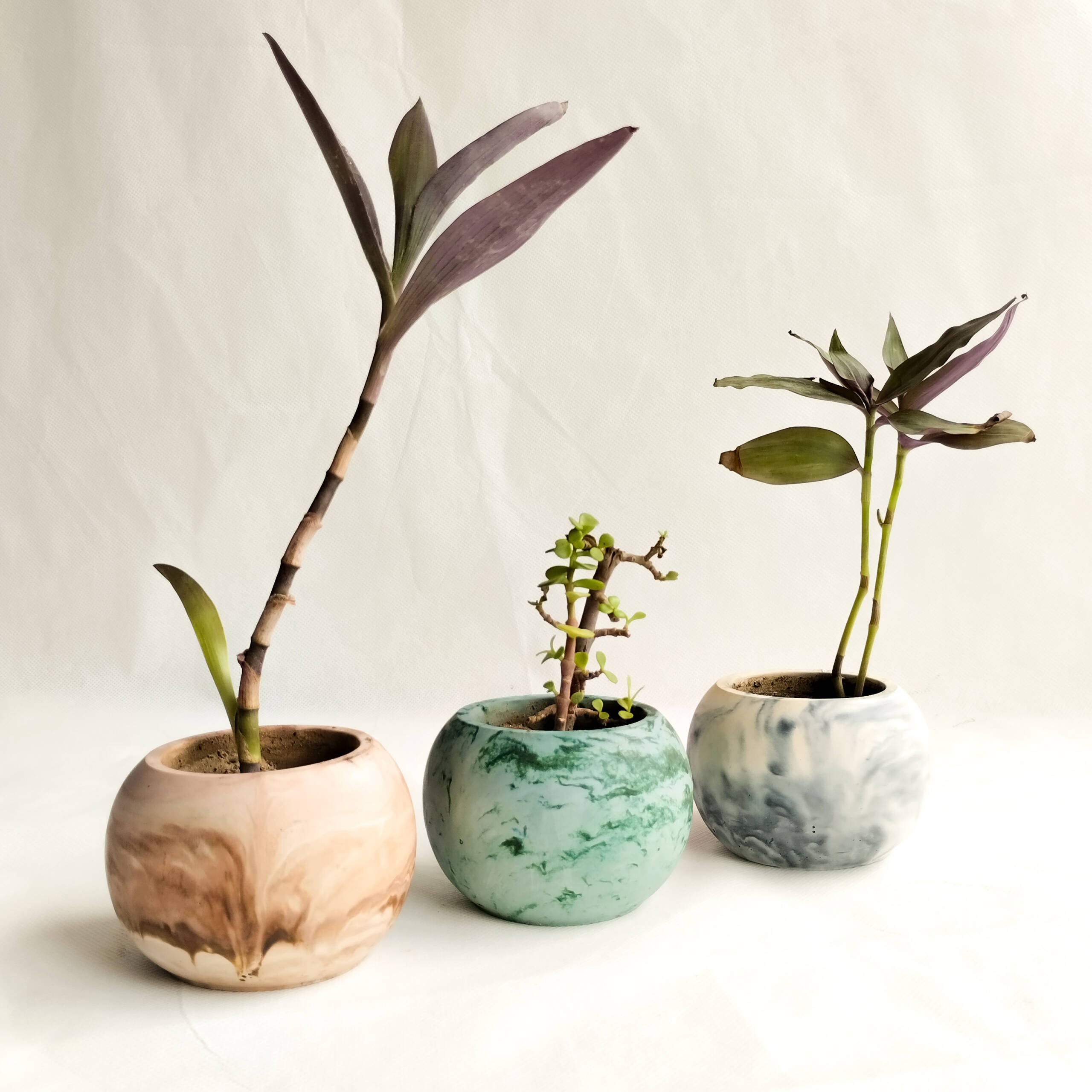 Urban Concrete - 3 Planter Set