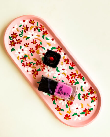 Flower Blossom - Handpainted Concrete Tray